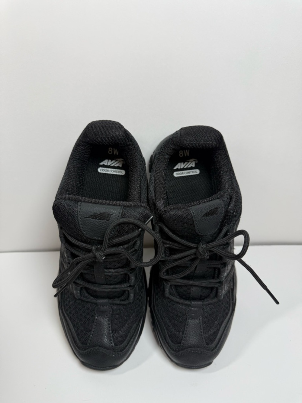 Avia Women's Black Mesh Athletic Sneakers Odor Control Size 8W - Picture 5 of 6